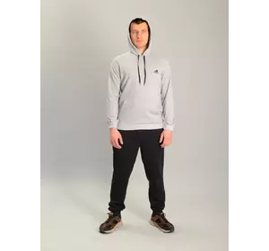 Чоловічий спортивний костюм із кофтою-кенгуру adidas сірий, Ростовка (4 шт)
