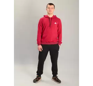 Чоловічий спортивний костюм із кофтою-кенгуру adidas бордовий, Ростовка (4 шт)