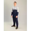 Чоловічий спортивний костюм із кофтою-кенгуру adidas сіро-синій, Ростовка (4 шт)