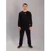 Чоловічий спортивний костюм із світшотом puma чорний (батал), Ростовка (3 шт)