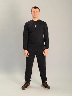 Чоловічий спортивний костюм із світшотом gerb чорний, Ростовка (4 шт)