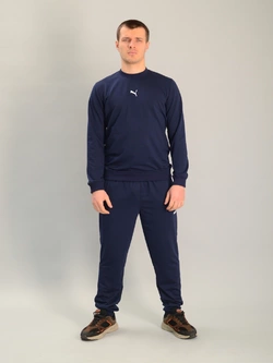 Чоловічий спортивний костюм із світшотом puma синій, Ростовка (4 шт)