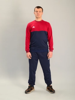 Чоловічий спортивний костюм із світшотом adidas бордово-синій, Ростовка (4 шт)