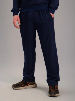 Ростовка (3 шт): Чоловічі спортивні штани прямі однотонні сині (батал), Ростовка (3 шт)
