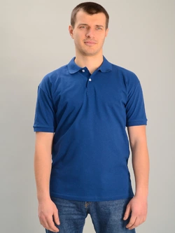 Чоловіча футболка поло синя, Ростовка (5 шт)