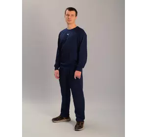 Чоловічий спортивний костюм із світшотом puma синій (батал), Ростовка (3 шт)
