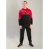 Чоловічий спортивний костюм із кофтою-кенгуру gerb бордово-чорний, Ростовка (4 шт)