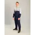 Чоловічий спортивний костюм із кофтою-кенгуру adidas сіро-синій, Ростовка (4 шт)