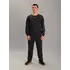 Чоловічий спортивний костюм із світшотом nike антрацитовий (батал), Ростовка (3 шт)